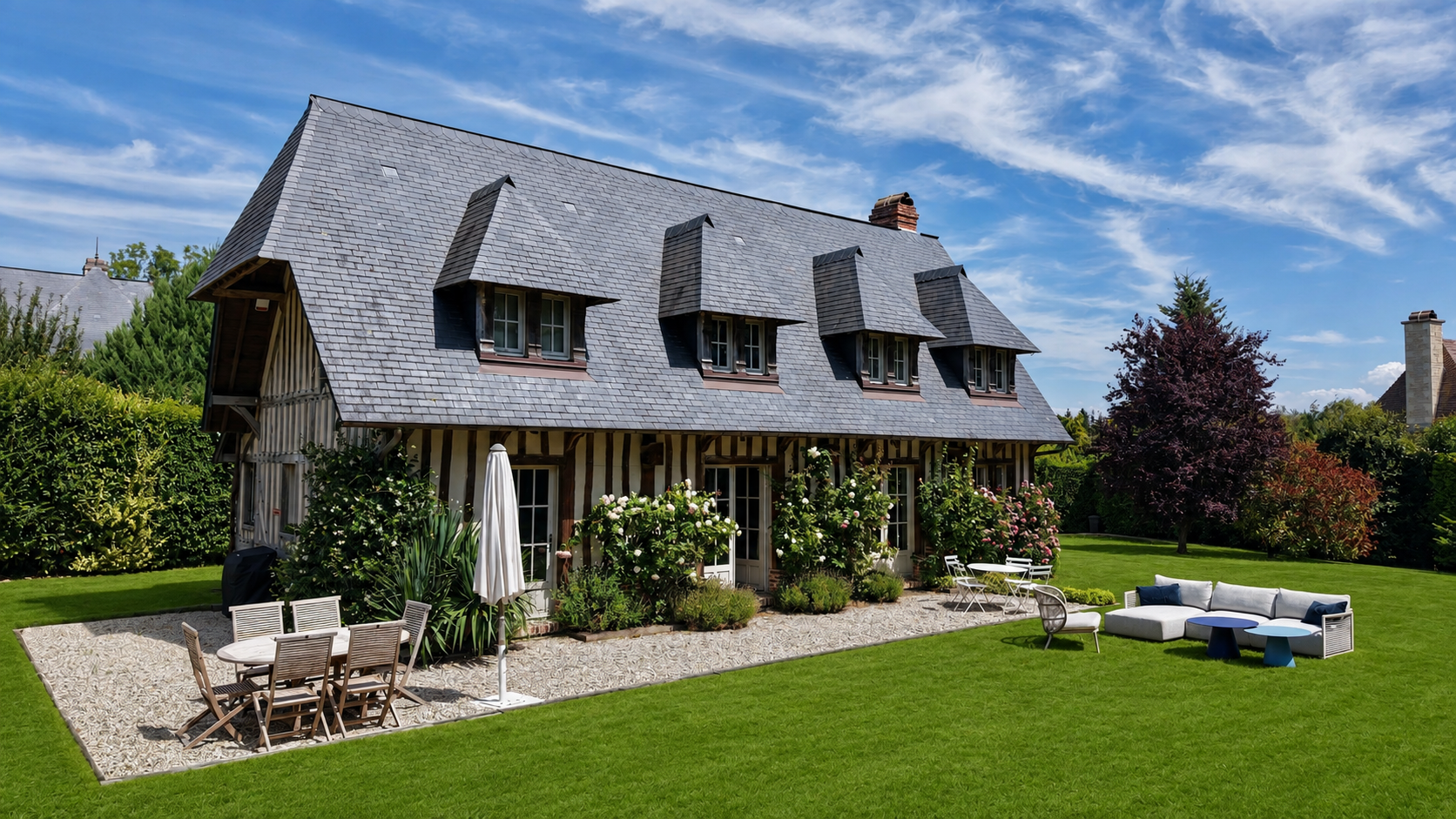 maison normande 6 Pièces en location saisonnière sur TOURGEVILLE (14800)