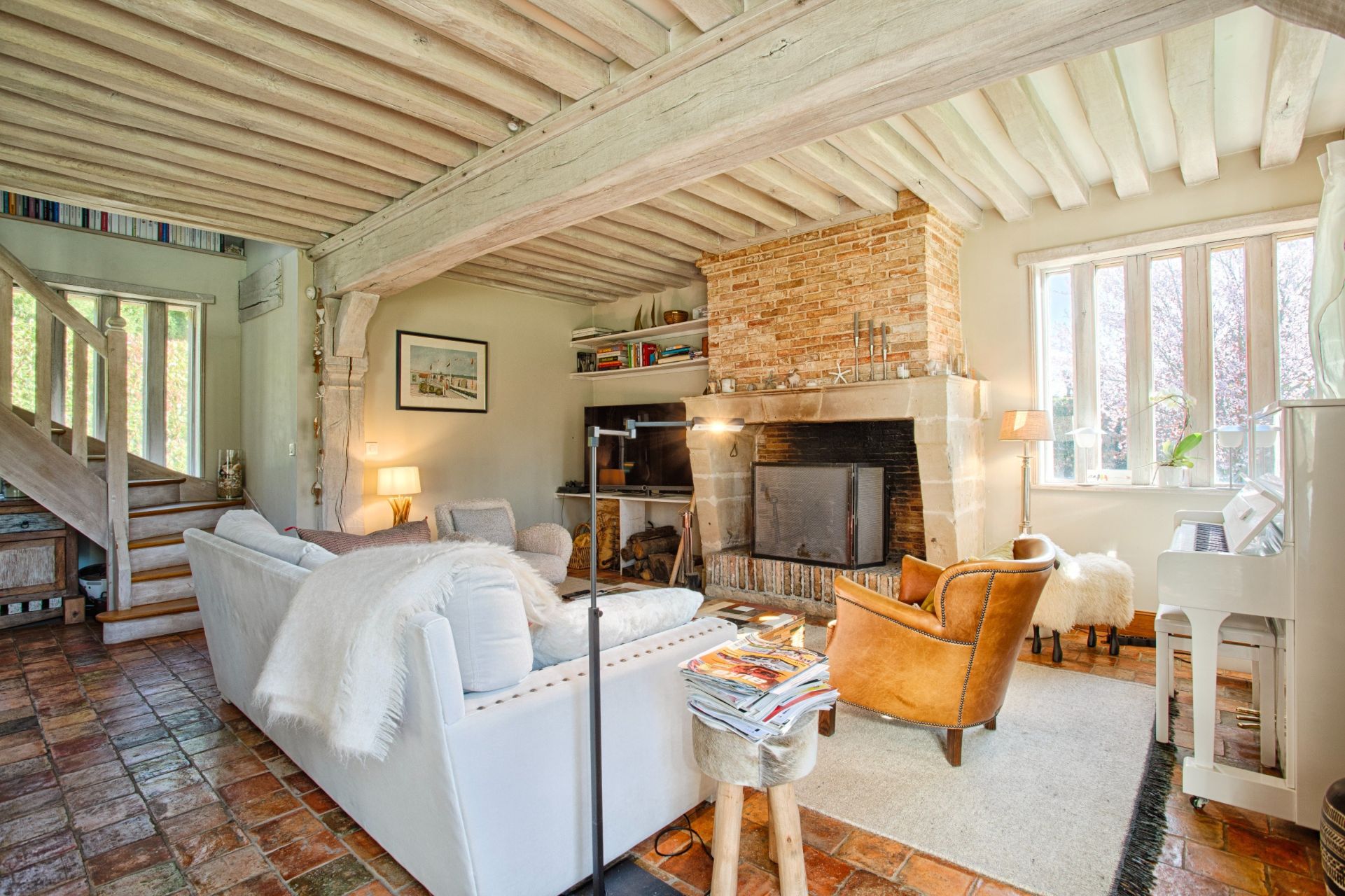 Norman house 6 Rooms for seasonal rent on TOURGEVILLE (14800)
