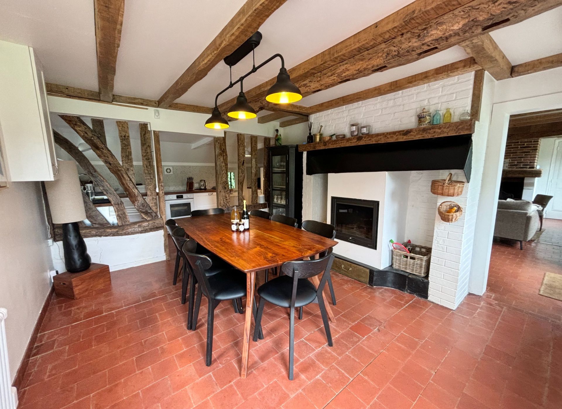 thatched cottage 5 Rooms for seasonal rent on BONNEBOSQ (14340)